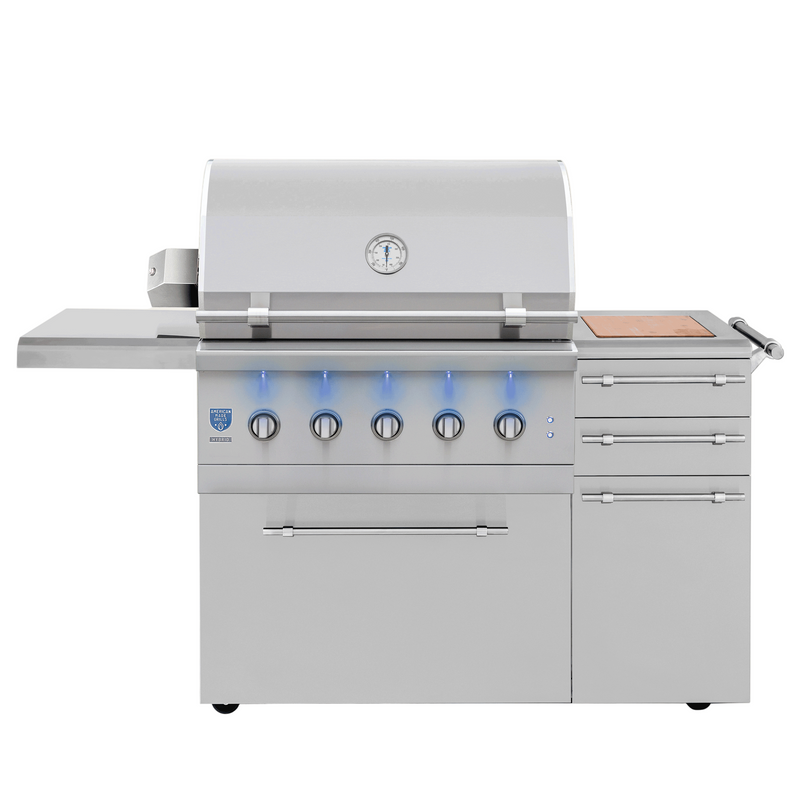 American Made Grill - Freestanding Encore 36" Hybrid Grill-United Backyard