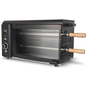 Brazilian Flame - Electric Rotisserie Brazilian Grill, 2 Skewer Unit - Black-United Backyard