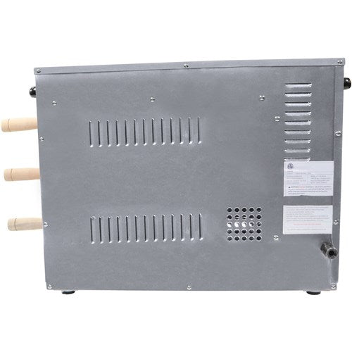 Brazilian Flame - Gas Rotisserie Brazilian Grill, 3 Skewer Unit, No Upper Tray - Silver-United Backyard