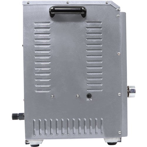 Brazilian Flame - Gas Rotisserie Brazilian Grill, 3 Skewer Unit, No Upper Tray - Silver-United Backyard