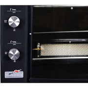 Brazilian Flame - Gas Rotisserie Brazilian Grill, 5 Skewer Unit, No Upper Tray - Black-United Backyard