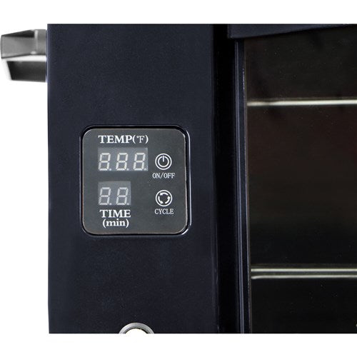 Brazilian Flame - Gas Rotisserie Brazilian Grill, 5 Skewer Unit, No Upper Tray - Black-United Backyard