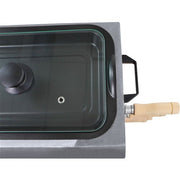 Brazilian Flame - Gas Rotisserie Brazilian Grill, 5 Skewer Unit, Upper Tray INCLUDED - Silver-United Backyard