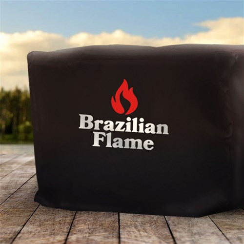 Brazilian Flame - Rotisserie Grill Cover Fits all 3 Skewer Grills - PVC Coated Polyester-United Backyard