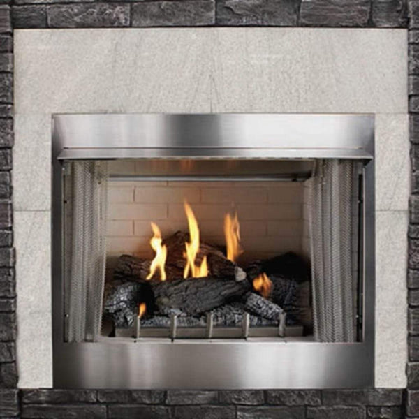BroilMaster - Empire Carol Rose 42" Millivolt, 50K BTU Outdoor Traditional Premium Fireplace-United Backyard