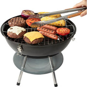 Cuisinart Grill - 16" Charcoal Grill, Steel cooking Grate, Dual Venting - Black-United Backyard