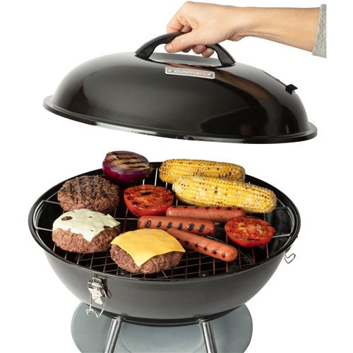 Cuisinart Grill - 16" Charcoal Grill, Steel cooking Grate, Dual Venting - Black-United Backyard