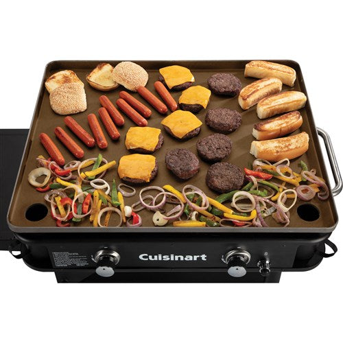 Cuisinart Grill - 28" Outdoor Gas Griddle, 644 Sq. Inches of Flat Top Cooking, Folds - Black-United Backyard