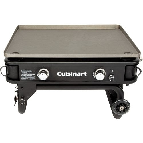 Cuisinart Grill - 28" Outdoor Gas Griddle, 644 Sq. Inches of Flat Top Cooking, Folds - Black-United Backyard