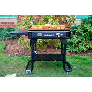 Cuisinart Grill - 28" Outdoor Gas Griddle, 644 Sq. Inches of Flat Top Cooking, Folds - Black-United Backyard