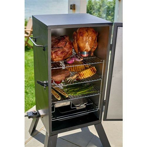 Cuisinart Grill - 30" Vertical Electric Smoker, 1500 Watt, 548 Sq In of Cooking Space - Black-United Backyard