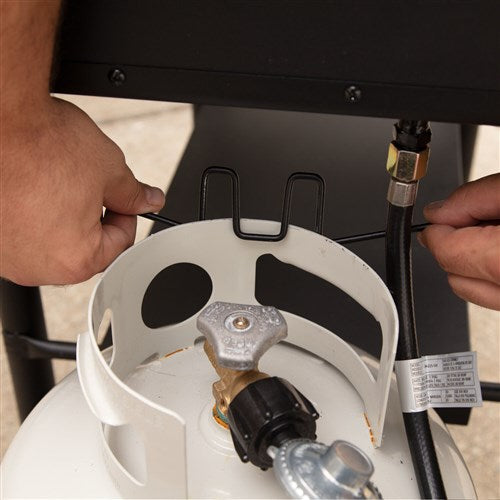 Cuisinart Grill - 36" 4 Burner Gas Griddle, 760 sq inches, Removeable Side Tables - Black-United Backyard