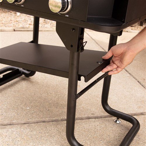 Cuisinart Grill - 36" 4 Burner Gas Griddle, 760 sq inches, Removeable Side Tables - Black-United Backyard