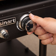 Cuisinart Grill - 36" 4 Burner Gas Griddle, 760 sq inches, Removeable Side Tables - Black-United Backyard