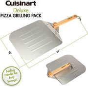 Cuisinart Grill - Deluxe Pizza Set Includes Cordierite Stone, Pizza Cutter and Peeler-United Backyard