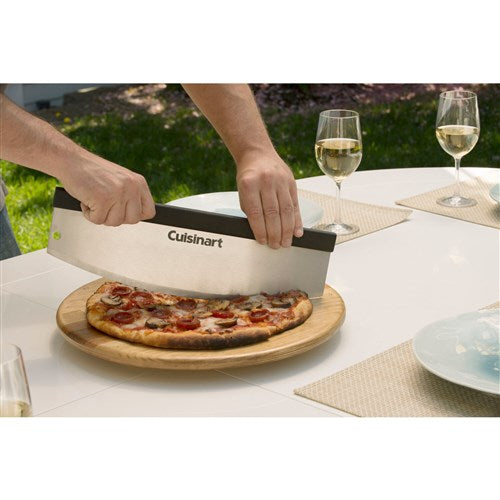 Cuisinart Grill - Deluxe Pizza Set Includes Cordierite Stone, Pizza Cutter and Peeler-United Backyard