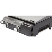 Cuisinart Grill - Gourmet Two Burner Gas Griddle, 285 Sq Inches Diameter, Spatula Slot - Black-United Backyard