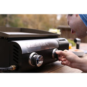 Cuisinart Grill - Gourmet Two Burner Gas Griddle, 285 Sq Inches Diameter, Spatula Slot - Black-United Backyard