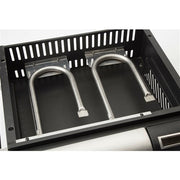 Cuisinart Grill - Gourmet Two Burner Gas Griddle, 285 Sq Inches Diameter, Spatula Slot - Black-United Backyard