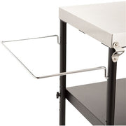 Cuisinart Grill - Outdoor BBQ Prep Table 36" x 18" Storage Shelf, Paper Towel Holder - Stainless Steel-United Backyard