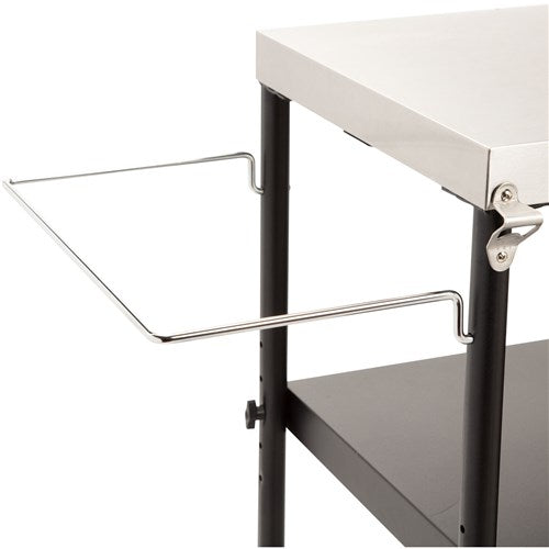 Cuisinart Grill - Outdoor BBQ Prep Table 36" x 18" Storage Shelf, Paper Towel Holder - Stainless Steel-United Backyard