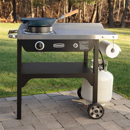 Cuisinart Grill - Outdoor Wok Station, Wok Burner, Prep Space-United Backyard