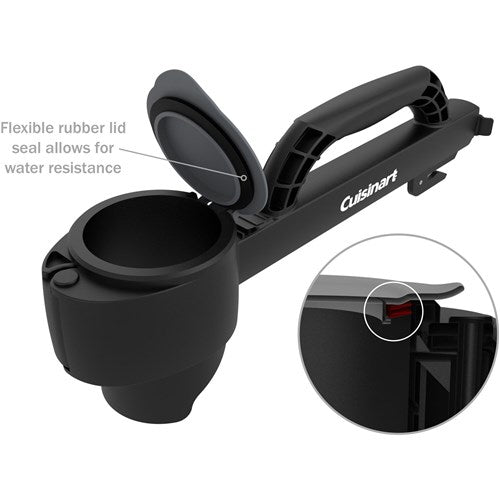 Cuisinart Grill - Pellet Dispenser Bag Clip, Integrated Bag Seal Cutter - Black-United Backyard