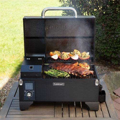 Cuisinart Grill - Portable Wood Pellet Grill, 8 in 1 Cooking Capabilities-United Backyard