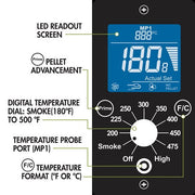 Cuisinart Grill - Portable Wood Pellet Grill, 8 in 1 Cooking Capabilities-United Backyard