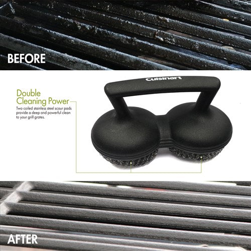 Cuisinart Grill - Power Scour Grill Brush, Heavy Duty - Stainless Steel Pads-United Backyard