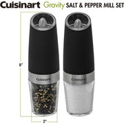 Cuisinart Grill - Salt & Pepper Gravity Mill, Adjustable Coarseness, LED light-United Backyard
