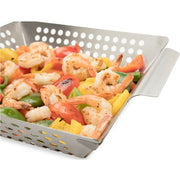 Cuisinart Grill - Stainless Steel 11" X 11" Wok, Perforated Grilling Surface - Stainless Steel-United Backyard