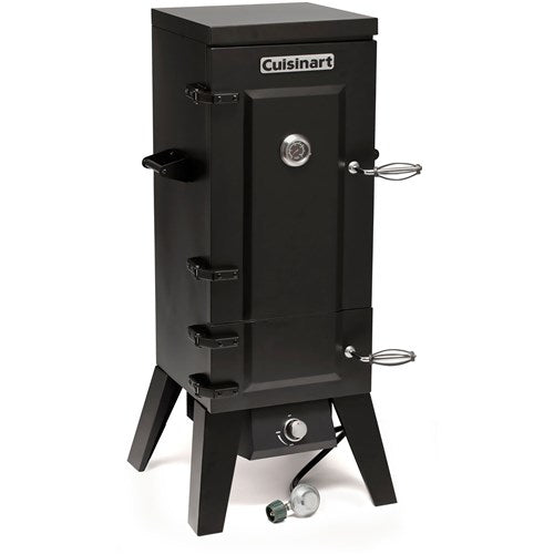 Cuisinart Grill - Vertical Propane Gas Smoker, 4 Racks, 30" Vertical Cooking Space - Black-United Backyard