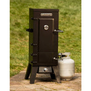 Cuisinart Grill - Vertical Propane Gas Smoker, 4 Racks, 30" Vertical Cooking Space - Black-United Backyard