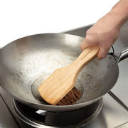 Cuisinart Grill - Wok Cleaning Set, Incl Water Dispenser and Palmyra Cleaning Brush - Wood-United Backyard