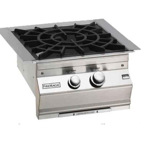 Fire Magic - 24-Inch Classic Power Burner with Porcelain Coated Cast Iron Grid, Natural Gas-United Backyard