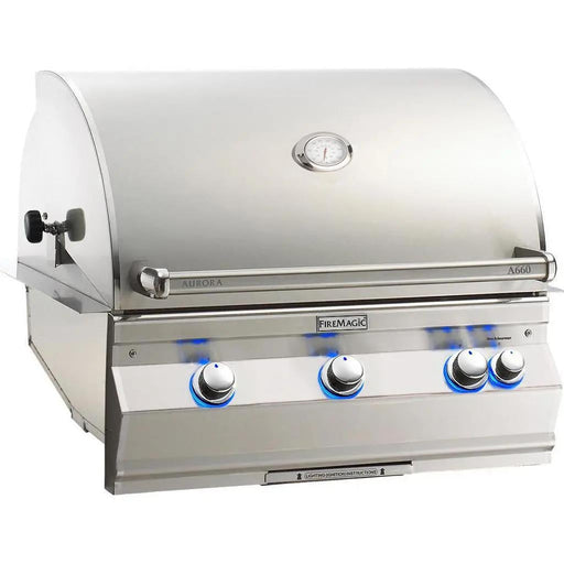 Fire Magic - 30-Inch Aurora Built-In Natural Gas Grill with One Infrared Burner in Stainless Steel-United Backyard