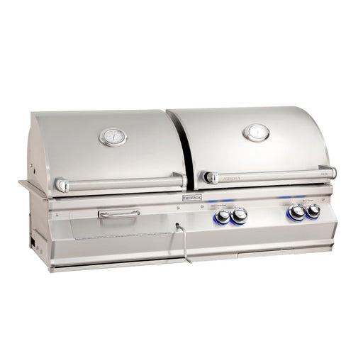 Fire Magic - 46-Inch Aurora Built-In Propane Gas & Charcoal Combo Grill in Stainless Steel-United Backyard