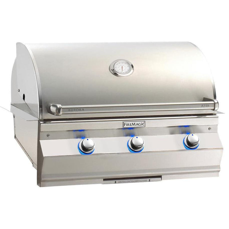 Fire Magic - Aurora 30" Built-In Grill With Analog Thermometer - Natural Gas-United Backyard