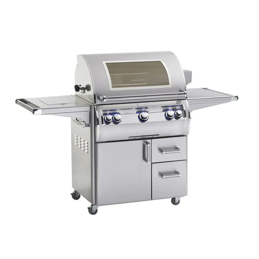 Fire Magic - Echelon Diamond E660s 30-Inch A Series Freestanding Gas Grill With Rotisserie, Single Side Burner. Analog Thermometer & Magic View Window, Natural Gas-United Backyard