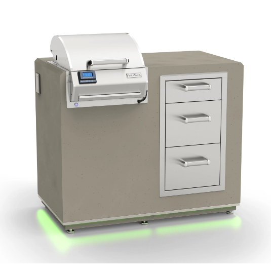 Fire Magic - Electric Grill Island Bundle with Triple Drawers, 36x44-Inch-United Backyard