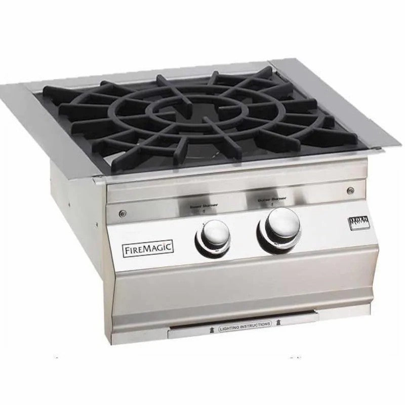 Fire Magic Grills - Aurora 19 Inch Built-In Power Burner with Porcelain Cast Iron Grid, Liquid Propane-United Backyard