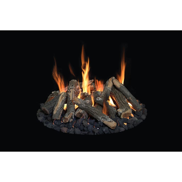 Grand Canyon - 18" to 48" Arizona Weathered Oak Outdoor Fire Pit Gas Logs-United Backyard