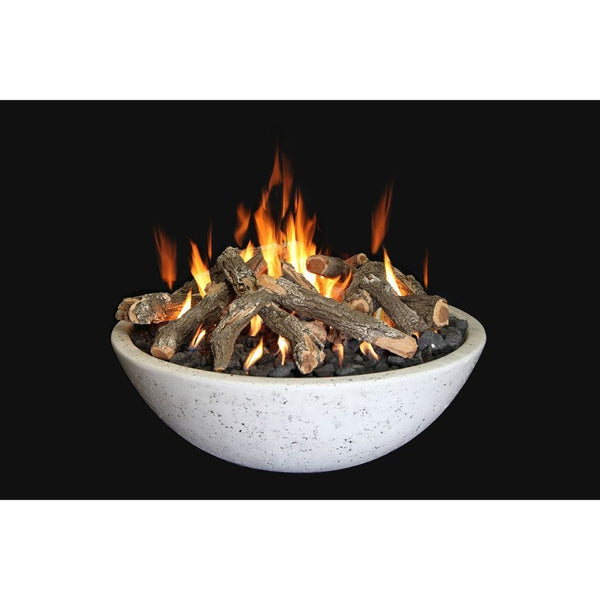 Grand Canyon - 39"x13" Fire Bowl with Ring Burner - White-United Backyard