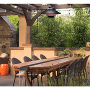 Hanover - 16.7 in Hanging Electric Heater-1 heat settings with Remote - Black-United Backyard