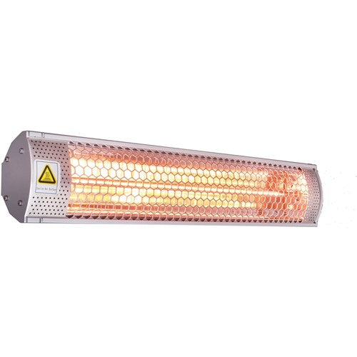 Hanover - 26.5 in Electric Wall/Hanging Heater-2 heat settings with Remote - Black-United Backyard