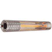 Hanover - 30.7" Electric Infrared Carbon Lamp 2 w/ heat levels and Remote Control - Silver-United Backyard