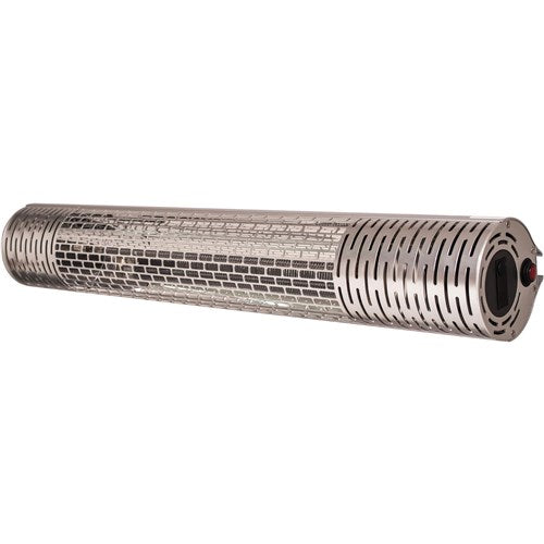 Hanover - 30.7" Electric Infrared Carbon Lamp 2 w/ heat levels and Remote Control - Silver-United Backyard