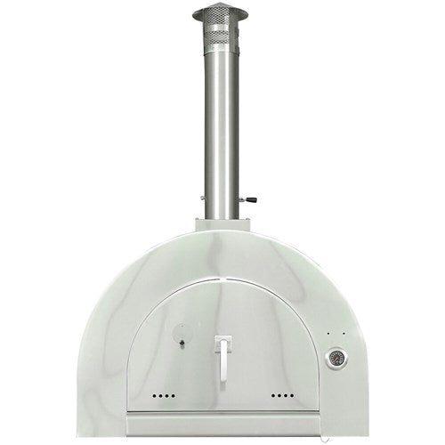 Hanover - 35" Wood Burning Pizza Oven Dome and Cart - Stainless-United Backyard