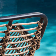 Hanover - 3pc Seating Set: 2 steel side chairs, accent table - Steel/White-United Backyard